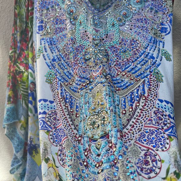 Auc Split Shoulder Kaftan- My Majorelle - Picture 9 of 16